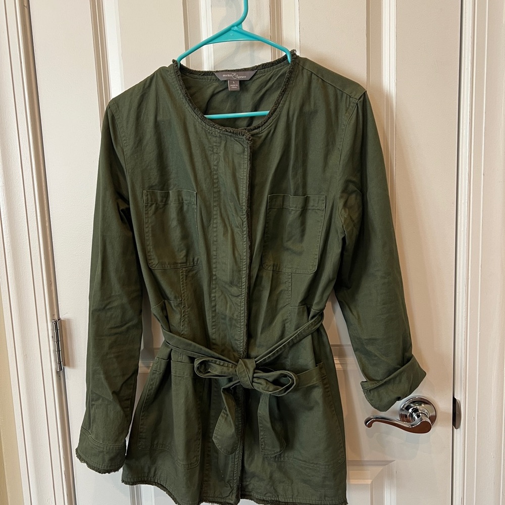 Market & Spruce Olive Utility Jacket